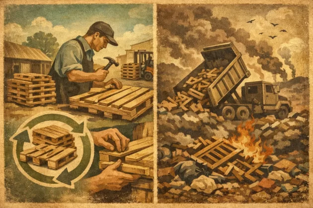 Pallet Recycling vs Disposal: What Saves More?