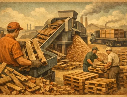 How to Recycle Broken Pallets at Scale
