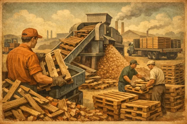 How to Recycle Broken Pallets at Scale