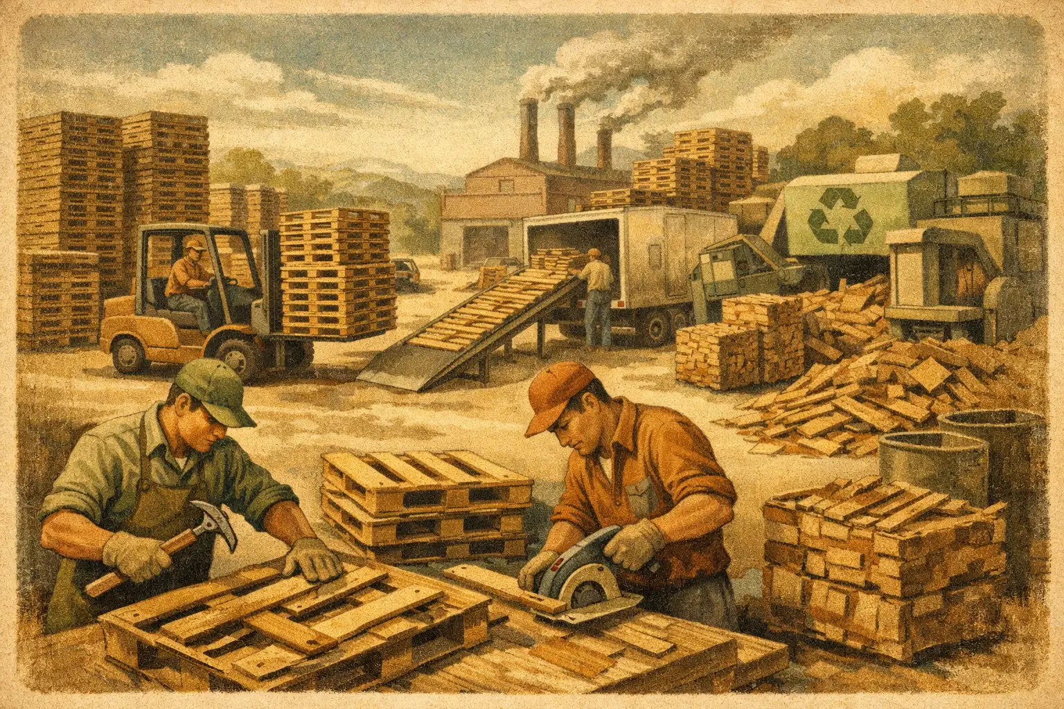 How Businesses Recycle Shipping Pallets Efficiently